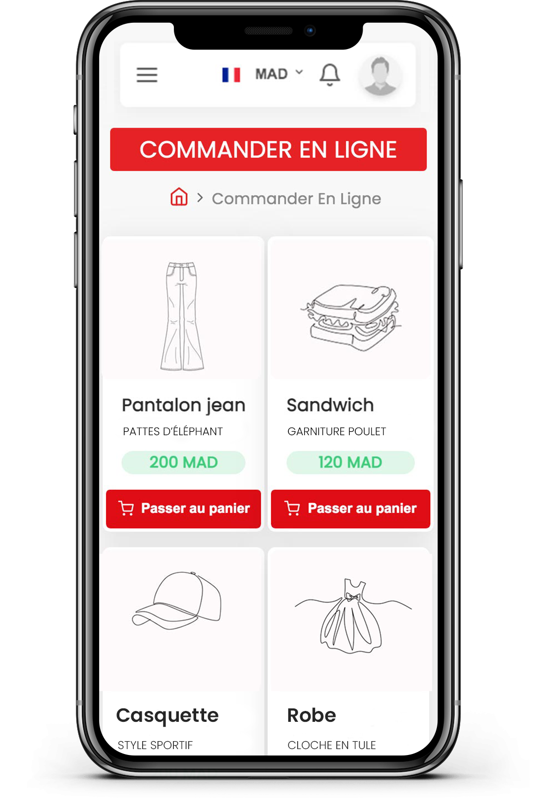 Your E-shop on mobile application 
